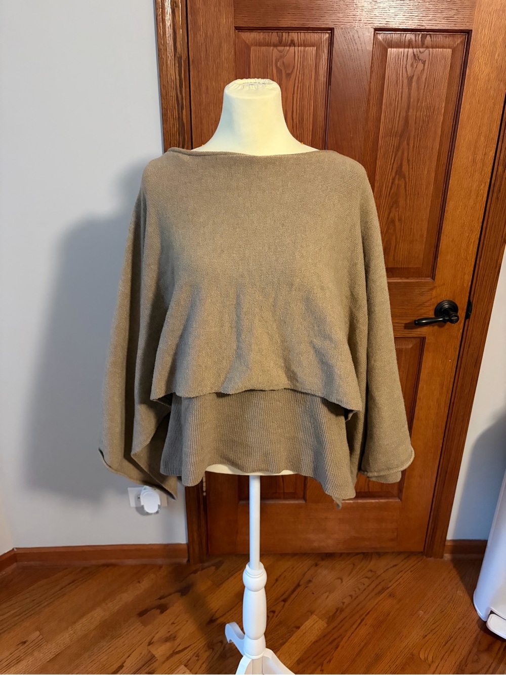 Eloquii tan poncho blouse in size 18/20 #poncho #cozy